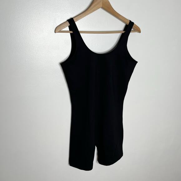 Girlfriend Collective Unitard Romper Womens Large Black One Piece Athleisure - Picture 4 of 8